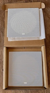 2 rejillas de repuesto para altavoces de techo focales (par) blanco cuadrado círculo 9 3/4" - Imagen 1 de 5