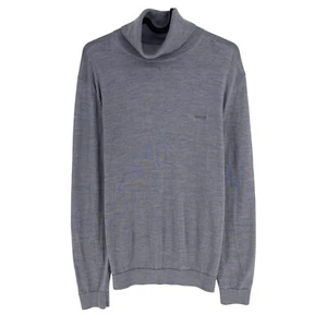 GANT Hombre Gris 100% Lana Cuello Alto Suéter Jersey Talla M - Imagen 1 de 9