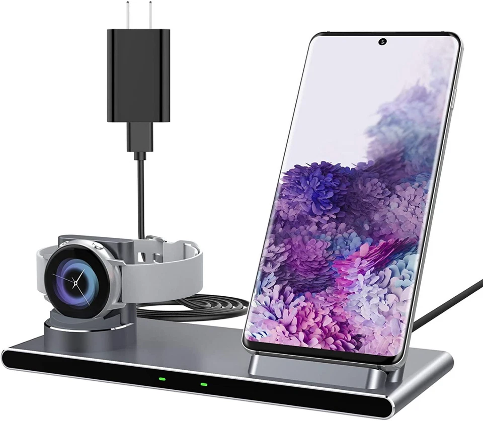 YooTech MF600 2 en 1 Soporte Cambiador Inalámbrico para Reloj Samsung (IL/RT6-16449-... Foto 1 de 1