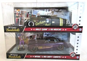 Harley Quinn Batgirl DC Bombshells 51 Mercury 57 Corvette Metales Die Cast Nuevo - Imagen 1 de 9