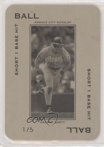 2005 Donruss Throwback Threads Ball Short 1 Base Hit /5 George Brett #PG-93 HOF