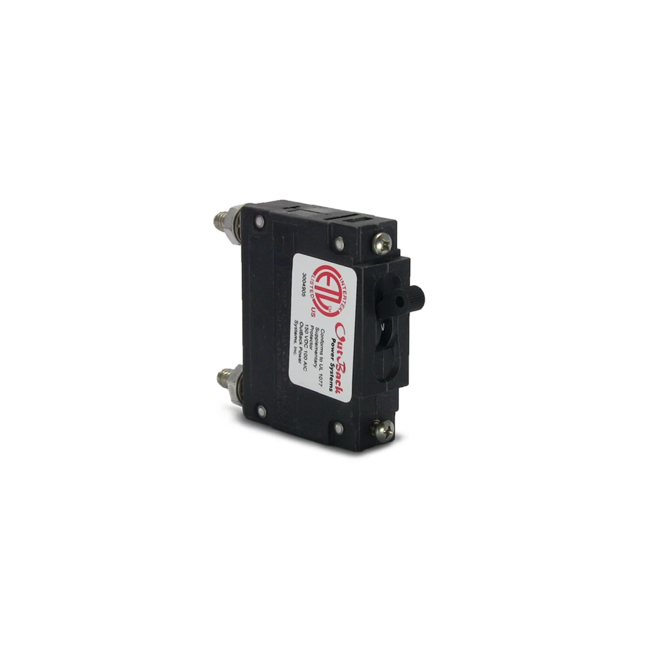 Outback Power, Disyuntor, 50 Amp, 150 Vcc, 120 Vac, Montaje en Panel, PNL-50-AC/DC Foto 1 de 1