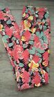 NEW!!! Lularoe Leggings OS Floral and Arrows with Black Background 