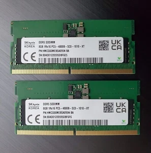 SK Hynix 32GB (8GBx4) DDR5 1Rx16 SODIMM 4800MHz PC5-4800 HMCG66MEBSA092N Laptop - Picture 1 of 2