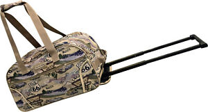 Route 66 Tapestry Rolling Duffel Bag - T021520D#66