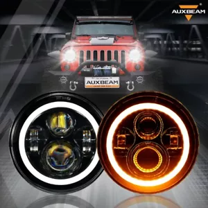 AUXBEAM 7" Projector LED Headlight Hi/Lo DRL Lamp For Chevrolet Nova 1963-1978 - Picture 1 of 12