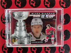 2024-25 Connor Bedard Black Diamond Run For The Cup #RUN-CB Chicago Blackhawks - Picture 1 of 2