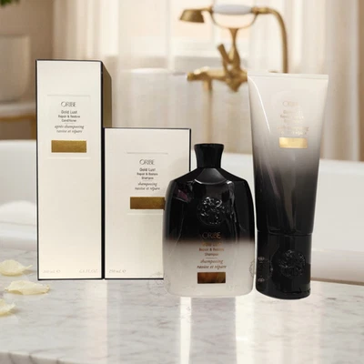 Oribe Gold Lust Repair and Restore Shampoo 8.5 oz. and Conditioner 6.8 oz. Set - Image 1 of 2
