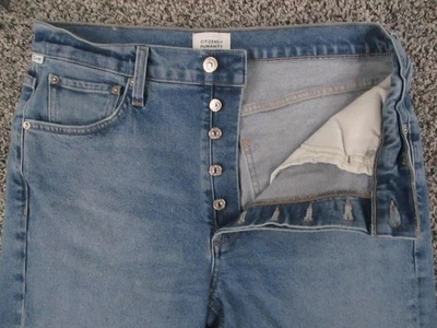Citizens of Humanity Jeans Womens 29 Blue Delfina Button Fly Straight 30x27 - Image 1 of 4