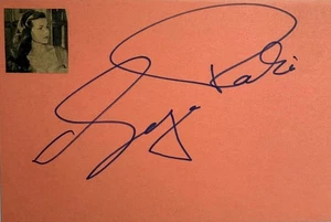 LAYA RAKI Signed Autographed 4"x 6" INDEX CARD Crane The Seekers SAVAGE PAMPAS - Picture 1 of 6