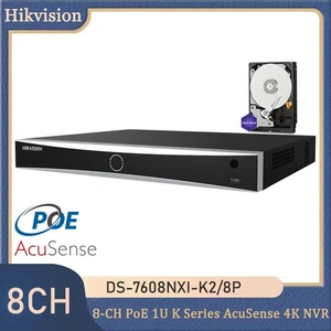 Hikvision DS-7608NXI-K2/8P 4K AcuSense NVR 12MP 8CH PoE IP Video Recorder HDD - Picture 1 of 11