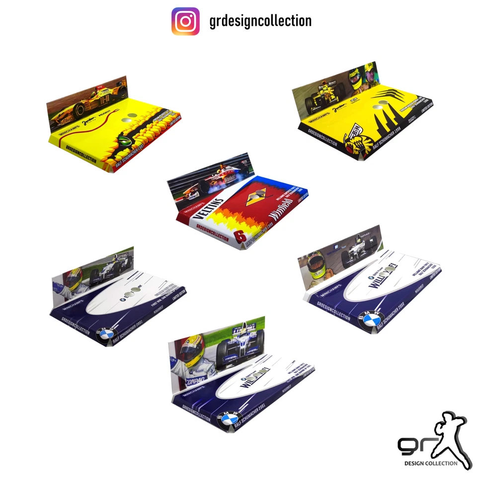 [F1 Minichamps] RALF SCHUMACHER COLLECTION Pack CUSTOM INLAY / 1:43 - Immagine 1 di 1