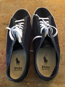 Polo RL Athletics - NELSON SNEAKER IN MESH CON FINITURE IN PELLE HUNTER NAVY Uomo 13 - Foto 1 di 4