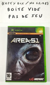 XBOX VF  Area 51  PAS DE JEU Uniquement BOITE VIDE  Envoi rapide - Picture 1 of 3