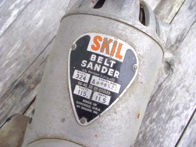 Lijadora de banda locomotora SKIL de colección modelo 324 11,5 amperios hecha en EE. UU. resistente Foto 1 de 4