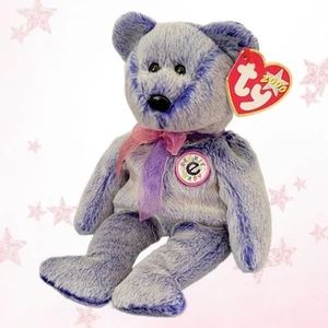 ⭐️️ PERIWINKLE ⭐️ 2000 TY Beanie Baby Bear - MWMT'S - Imagen 1 de 6