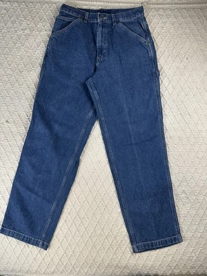 The Structure Carpenter 牛仔裤 32x32 Baggy Hiphop Y2K 时尚 Skater Mall Thrash — 第 1/4 张图片