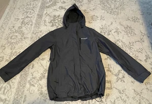 Columbia Sportswear Damen Omni-Tech Shell-Regenjacke mit Kapuze grau/schwarz Small - Bild 1 von 9