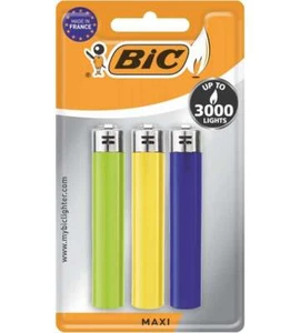3 Accendini Maxi Bic - Foto 1 di 1