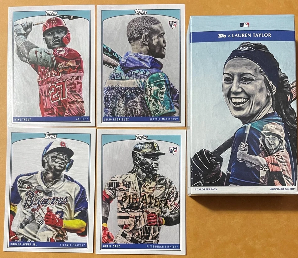 2022 Topps X Lauren Taylor Baseball Base Card Singles #1-#40 Wave 1+2 (You Pick) - Image 1 of 1