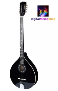 Black Irish Bouzouki with EQ, Solid Wood, Made by Hora, ROMANIA - Picture 1 of 8