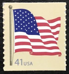 2007 Scott #4187 - 41¢ - AMERICAN FLAG - Single Coil Stamp - Mint NH - Picture 1 of 1