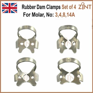 Dental Rubber Dam Clamps Premolar Tissue Retractors Endodontic Restorative Tools - Picture 1 of 5