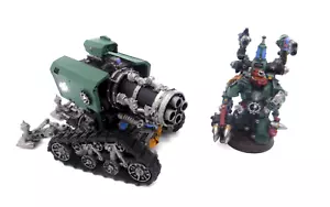 Warhammer 40k Space Marines Salamanders ThunderFire Cannon w Techmarine Painted - Picture 1 of 3