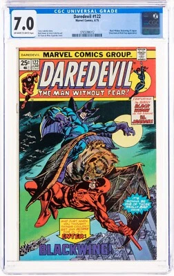 Daredevil #122 (1975) Bronze Age Marvel 1st Blackwing Nice CGC 7.5 - Image 1 of 4