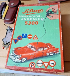 Antique Schuco FEDERMOTER JNGENICO w/ Original Box - Picture 1 of 9