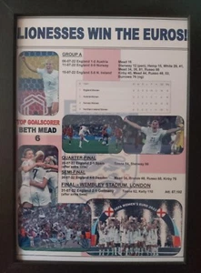 England Löwinnen gewinnen Frauen Europameisterschaft 2022 - Souvenir Print - Bild 1 von 5