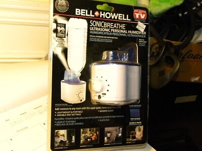 Bell and Howell Sonic Breathe Ultrasonic Personal Humidifier Portable Silent NEW - Image 1 of 2