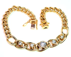 Armband 585 Gold 0.95 ct Brillanten 19.8 cm lang 16,4 g 0.55ct Mittelstein - Picture 1 of 19