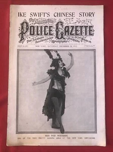 Polizeiblatt Phid Whiteside Frankie Gage 28. Dezember 1912 Hippodrom - Bild 1 von 4