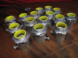 (15) 3/4" Conduit Steel Connector lot pack of 15 - Picture 1 of 1