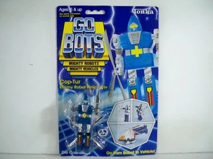 K25i00522 COP-TUR SIN USAR, EN CAJA, COMO NUEVO EN TARJETA SELLADA GOBOTS 1983 VINTAGE TONKA ORIGINAL - Imagen 1 de 14