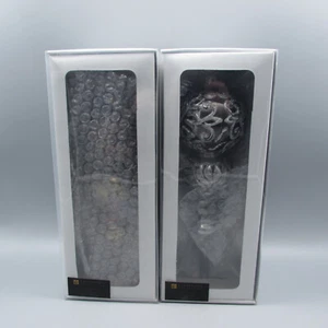 Katherines Collection Celebrations Finial Glass Christmas Ornaments - Set of Two - Picture 1 of 6
