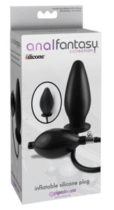 Inflatable Anal Plug – Silicone Stretching Toy with Ball Pump & Valve - Picture 1 of 3