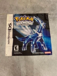 Pokemon Versione Diamante Gameboy Advance Personalizzato Striscione da Parete Arazzo 3 x 3 Ft - Foto 1 di 9