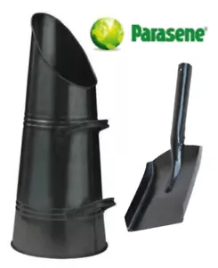 More details for parasene black coal scuttle bucket 21.5&quot; metal hod fire place skuttle +4&quot; shovel