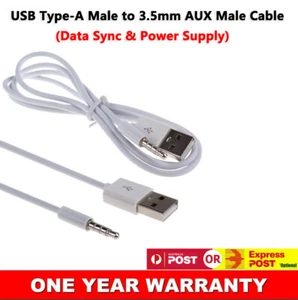 Cable USB tipo A macho a auxiliar de 3,5 mm enchufe de audio conector para auriculares adaptador AU - Imagen 1 de 3