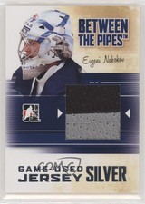 2010-11 ITG Between the Pipes Game-Used Silver Jersey /30 Evgeni Nabokov #M-15