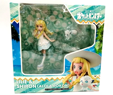 MegaHouse G.E.M. Series Pokemon LILIE&SHIRON ALOLA ROKON Complete Figure Used Cover