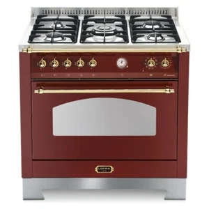 LOFRA DOLCEVITA RRG96MFT/CI CUCINA 90X60 ROSSO BURGUNDY 5 BRUCIATORI FORNO - Foto 1 di 1