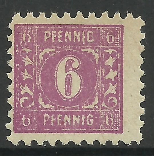ALEMANHA-MECKLENBERG VORPOMMERN. 1945. Variedade 6pf PFENNIC. Michel 9a XXII MNH - Imagem 1 de 1