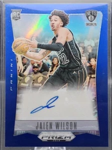 2023-24 Prizm Deca Jalen Wilson Rookie Signatures True Blue Prizm Auto SSP /49 - Bild 1 von 2