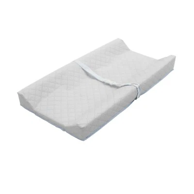2 Sided Contoured Diaper Changing Pad with Easy to Clean Quilted Cover, White - Image 1 of 3