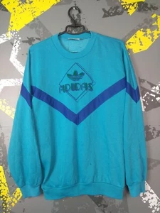 Adidas Vintage Jacket Long Sleeve Sweatshirt  Polyester Mens Size S(M) ig93 - Picture 1 of 15