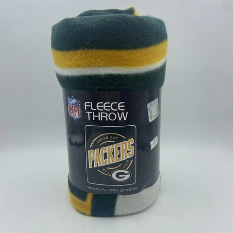 New Northwest NFL Green Bay Packers Large Soft Fleece Throw Blanket 50" X 60" Cover