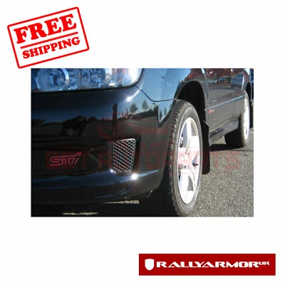 Aleta de barro negra básica Rally Armor con logotipo negro para Subaru Forester 2003-2008 Foto 1 de 3